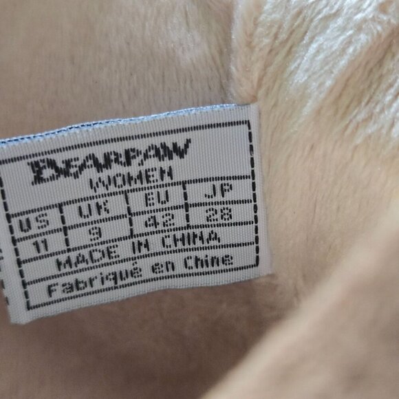 Bearpaw NWT Obsidian Heeled Boots Natural On Hickory Brown Cow Suede Size 11 - Picture 10 of 11